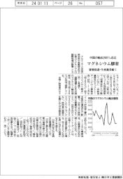 タックトレーディング/マグネシウム国際相場、膠着